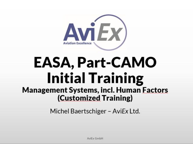 EASA Part-CAMO Initial Training